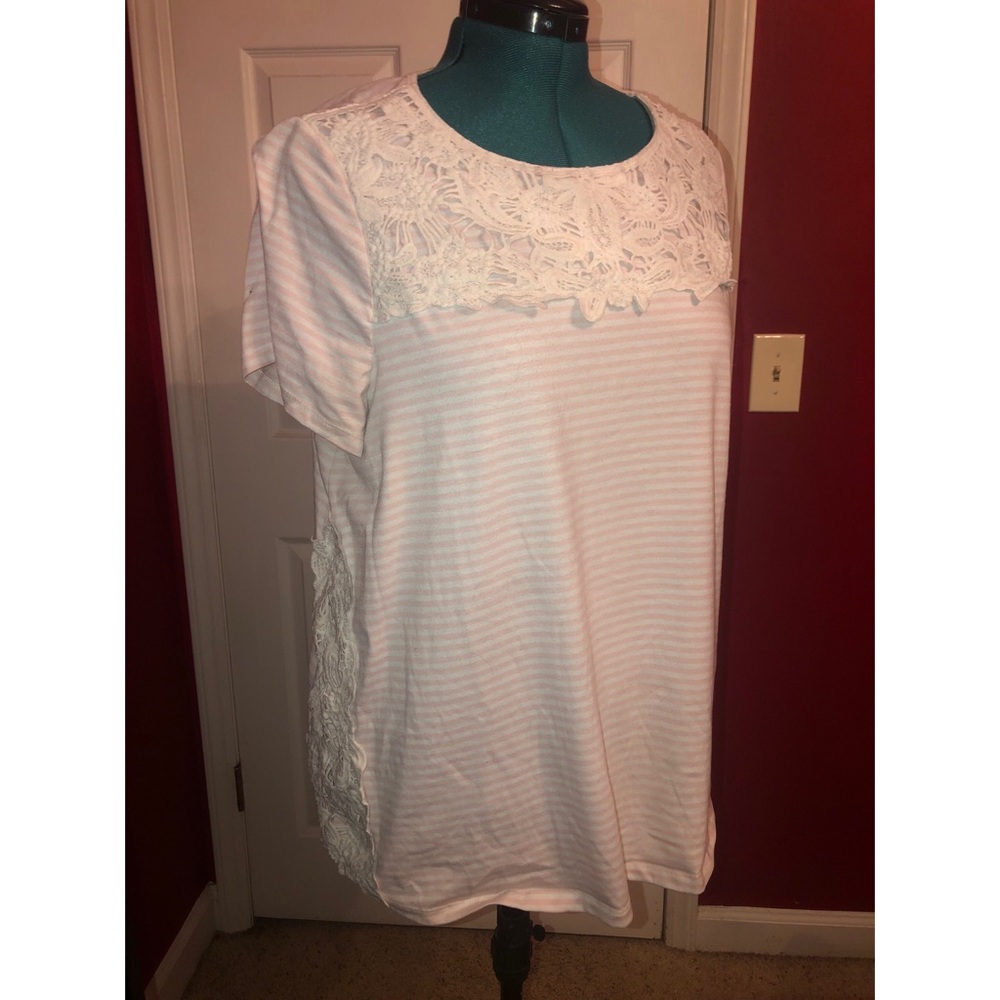 Lane Bryant Top with Lace